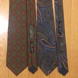 2 Luciano Barbera 100% silk ties